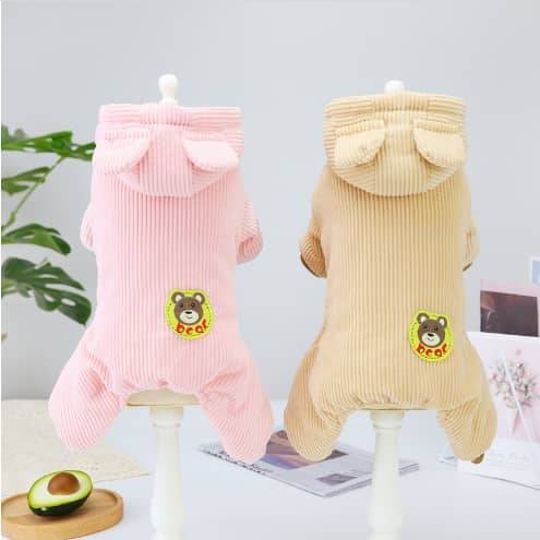 کاپشن کبریتی BEAR کلاه دار مدل AD-K7